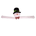 thumbnail image 2 of OEFNTAC Decorations Christmas Tree Topper Santa Claus Snowman Hugger Plush Xmas Tree Topper Long Arm Bendable Party Home Decoration 41.33x7.48in Outdoor Christmas Decorations, 2 of 9