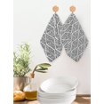 thumbnail image 2 of Black White Kitchen Dish Towels for Drying Dishes Set of 4, Modern Abstract Art Farmhouse Waffle Weave Microfiber Hand Tea Bathroom Towels Quick Dry & Absorbent Towel 12x12, 2 of 7