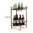 thumbnail image 6 of InRoom Furniture WR1388 19 x 13 x 25 in. Wine Rack, Bronze, 6 of 6
