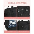 thumbnail image 7 of BAGSMART Foldable Travel Duffle Bag For Women, Gym Tote Bag for Sports, 26L Airport Carry On Weekender Overnight Bag for Travel, Travel Accessories, Black, 7 of 7