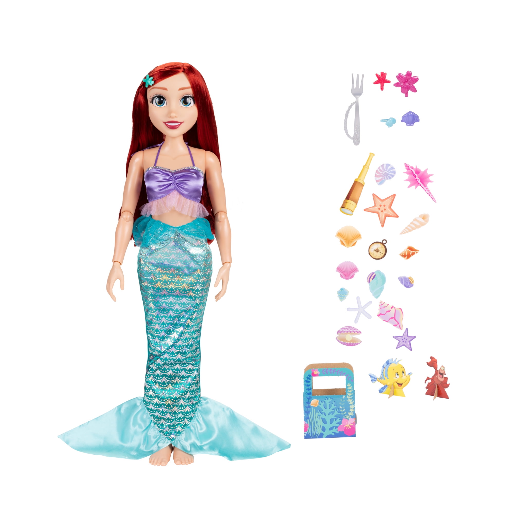 Disney Princess 32 inch Playdate Ariel Fashion Doll with Sharable Accessories