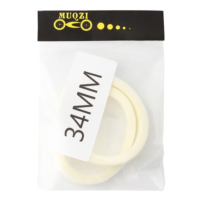 Bicicleta MUQZI 2 uds MTB bicicleta esponja anillo aceite sellado espuma horquilla delantera junta tórica (34mm) Tmvgtek Accesorios para bicicletas