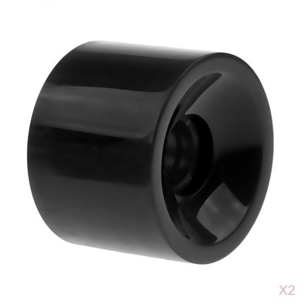 2x 70 X 51 Blank Skateboard PU Wheels Longboard Cruiser Wheels Negro Sunnimix Ruedas de skateboard profesional