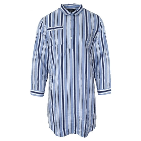 Walter Grange Mens Traditional Striped Cotton Nightshirt | Walmart Canada