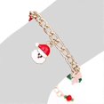 thumbnail image 4 of Pulsera navideña para niñas, con diseño de muñeco de nieve, calcetín de Papá Noel y árbol de Navidad, ideal como regalo para fiestas navideñas y de Acción de Gracias., 4 of 5