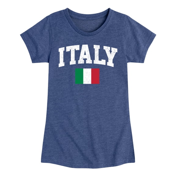 Instant Message - Italy Flag - Youth Girls Short Sleeve T-shirt