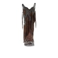 thumbnail image 5 of Corral Boots Womens Leopard Fringe Snip Toe Pull On Cowboy  Mid Calf Boots, 5 of 5