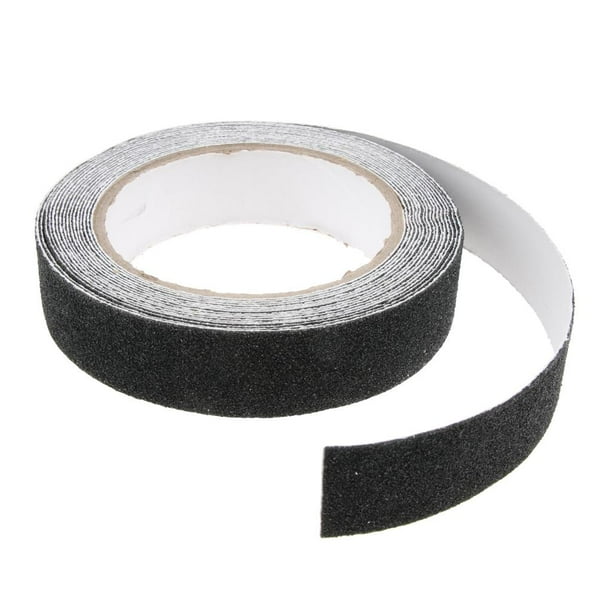 5m * 2,5 cm PVC Anti seguridad cinta escalera piso antideslizante cintas, 2 colores a elegir, Negro kusrkot Cinta de seguridad antideslizante
