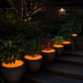 thumbnail image 4 of HCBY Solar Charged Glow Stones, 200-Pack, Waterproof Multi-color, Night Glow Pebbles for Landscaping, 4 of 5