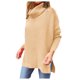 thumbnail image 2 of Gibobby Suéteres mujer, Suéter de punto de invierno para mujer, 2023, cuello alto, suéter de invierno para otoño, suéter de manga larga(Beige,CH), 2 of 5