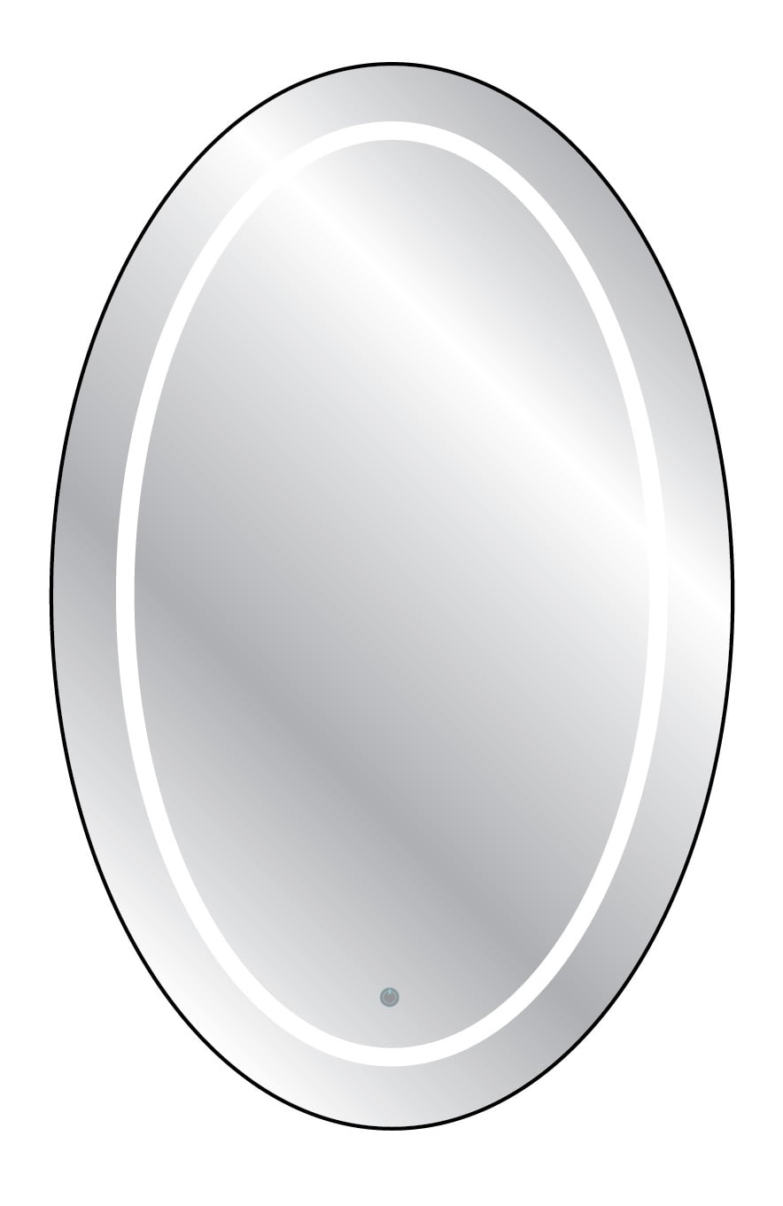 Touch Led Cordless Lighted Vanity Oval Wall Décor Mirror