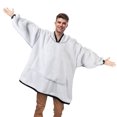 thumbnail image 4 of Flyingstar Oversized Hoodie Blanket,Cozy Reversible Oversized Sweatshirt for Adults Women Men And Teens Boy Girl,Ash, 4 of 7