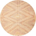 thumbnail image 1 of Ahgly Company Indoor Round Contemporary Brown Gold Southwestern Area Rugs, 3' Round, 1 of 6