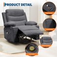 thumbnail image 4 of Towallmark Power Lift Recliner Chair for Elderly, Oversized Electric Lift Chair with Heat and Massage, Corduroy Adjustable Recliner with Cup Holders & Side Pocket for Living Room, 4 of 7