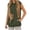 #081-Army Green, variant on Women's Sleeveless Hooded Sweatshirt, Dog Print Pet Carrier Pocket Hoodie, Loose Fit Casual Top for Pet Lovers