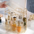 thumbnail image 1 of Organizador cosmético a prueba de herrumbre de la encimera del organizador de 2 niveles para la sala de estar del dormitorio, 1 of 7