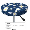 thumbnail image 2 of Goofa Daisies Flowers Printed Stool Covers Round, Waterproof Round Bar Stool Covers Anti-Slip Round Bar Stool Seat Cover with Elastic Bands Durable -12 inch, 2 of 7