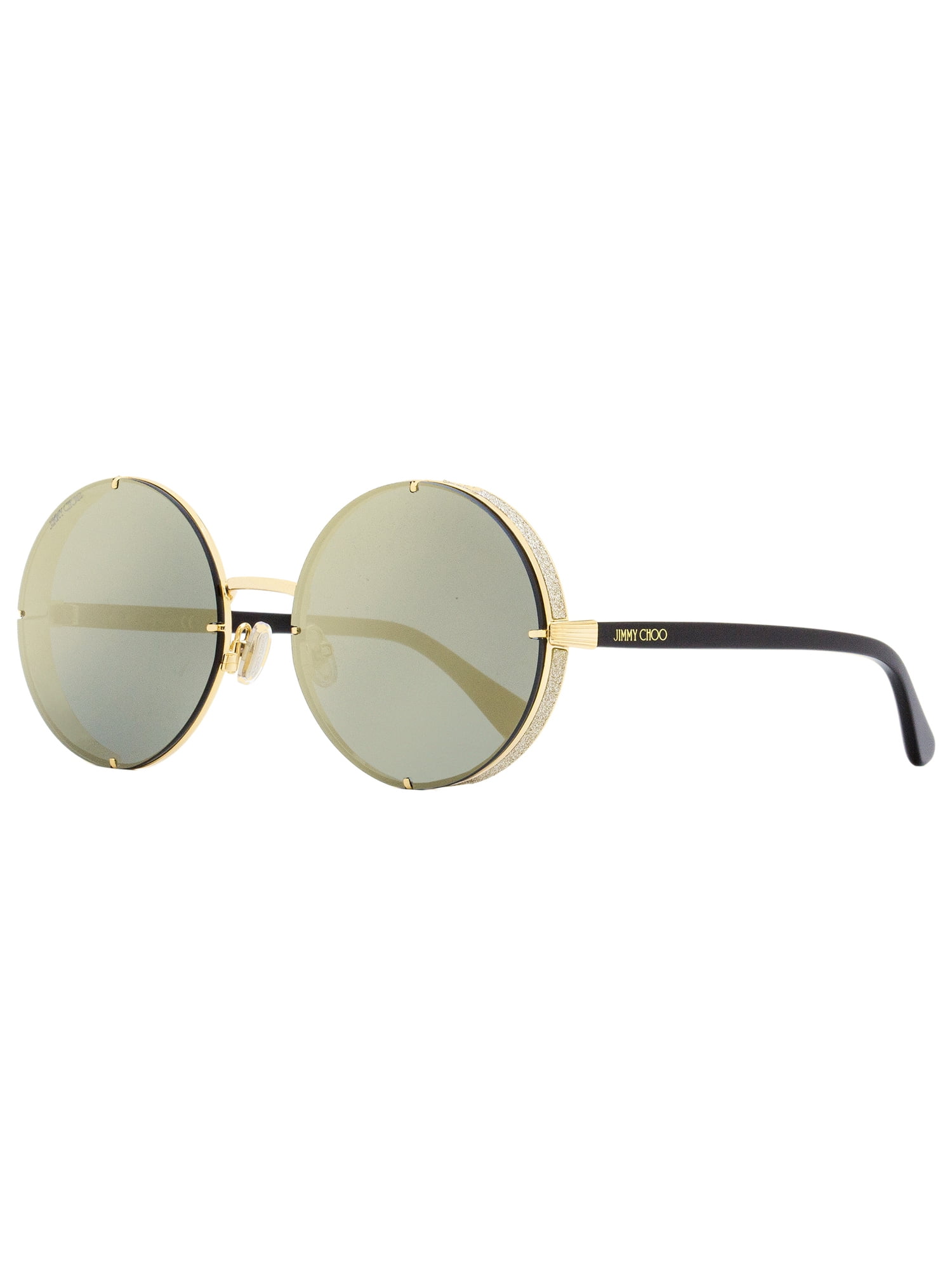 Jimmy Choo Round Sunglasses Lilo/S J5GJO Gold/Black 58mm