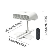 Bed Cooling Fan Under Sheets,Under Sheet Bed Air Circulator,Air Cooler,with 5 Speeds & Remote Control,Adjustable Height,6000mah+ Rechargeable,Quiet and Energy Saving