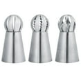 thumbnail image 5 of 3Pcs/Set Russian Piping Tips Flower Icing Piping Nozzles Stainless Steel Tips Cake Decorating Supplies Pastry Cupcake Baking Tools, 5 of 7