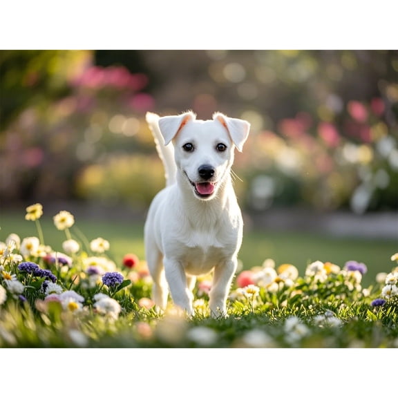 Jack Russell Terrier Diamond Painting DIY Kits 5D Diamond Art Full Round Drill Rhinestones by Number Embroidery Arts and Crafts for Living Room Bedroom Home Wall Decor 12x16 inch / 30x40cm