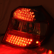 Ikon Motorsports Compatible with 08-11 BMW E87 1 Series 120i 125i 128i 130i 135i LED Red Clear Tail Lights
