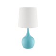 thumbnail image 1 of 23.5" de Haut "Niyor" Touche Moderne du Milieu du Siècle sur la Lampe de Table, Bleu Poudré, 1 of 1
