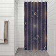 thumbnail image 3 of Cosmic Celestial Shower Curtain Gothic Sun Moon Star Print, Spiritual Witchy Night Sky Aesthetic Waterproof Fabric with Hooks, Astrology Pattern Bathroom Decor for Home or Spa, 3 of 5