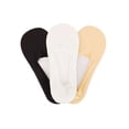 thumbnail image 4 of PULLIMORE 3 Pairs No Show Socks For Women, Cotton Invisible Socks Low Cut Liner Non Slip Socks (3 Colors), 4 of 8