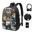 17in One Direction Backpack With USB Charging Port Lightweight School