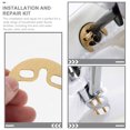 thumbnail image 4 of OULII 1 Set Nut Bolt Metal Golden for Sinks and Faucets Repairs, 4 of 8