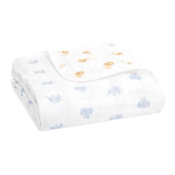 aden   anais Organic Cotton Muslin Dream Blanket, multi Animal Kingdom, Unisex