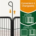 thumbnail image 5 of Yaheetech 24.2″ Tall 6 Panels Metal Dog Playpen for Exercise Outdoor Indoor Fence, Black, 5 of 7