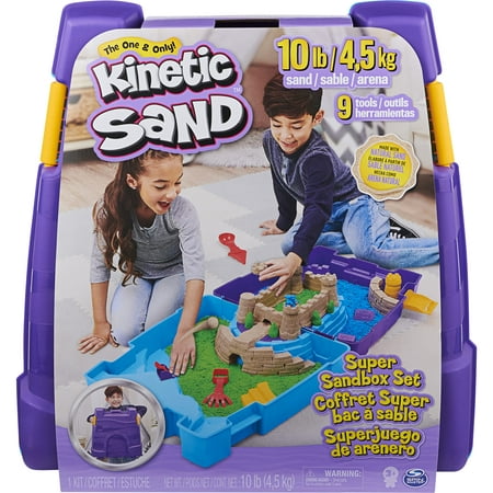 Sable magique kinetic pour enfant avec bac outils et moules