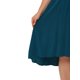 thumbnail image 5 of Vestido de verano de talla grande para mujer Agnes Orinda, bohemio, con cuello en V, manga corta, alto-bajo, vestido midi de playa, azul pavo real 1X, 5 of 7
