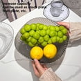thumbnail image 4 of Clear Black High Grade Fruit Bowl Candy Dish Living Room Coffee Table Snack Tray Home Decor Serving Platter Modern Household Accessories, 4 of 5