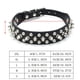 thumbnail image 2 of Collar Punk para perro con remaches de tachuelas de piel sintética para perros de razas grandes, color negro, para pitbull y mastín (XS), 2 of 4