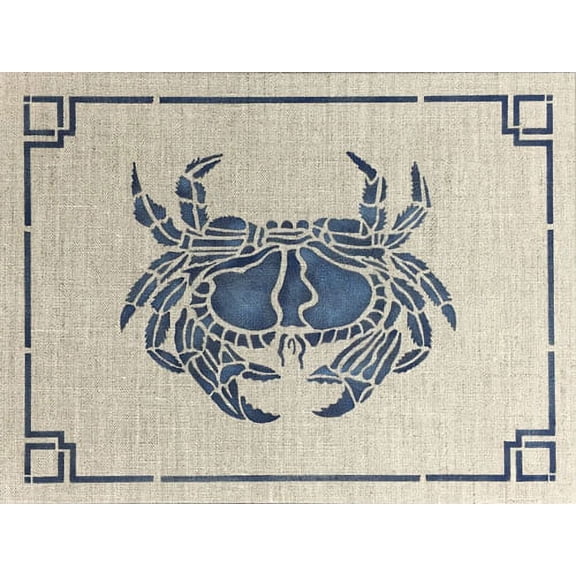 Crab Frame Wall Stencil - 3704 by Designer Stencils