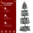 thumbnail image 4 of 9ft Prelit Artificial Christmas Tree, Automatic Snow Flocked Xmas Tree with 900 Lights, 2094 Branches, 4 Colors 8 Modes with Remote Control, Perfect Choice for Xmas Decoration, 4 of 7