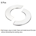 thumbnail image 3 of Wall Split Flange, 201 Stainless Steel Round Escutcheon Plate for 81mm Diameter Pipe 8 Pack, 3 of 5