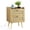 Natural Oak, variant on FANRAL Rattan Nightstand with Charging Station,Rattan Boho End Table with 2 Drawers Bedroom Bedside Side Tables Natural Night Stand for Living Room,Bedroom,Dorm Room Essentials