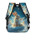 thumbnail image 4 of Gaeub Cute Angel Winged Rabbit Ergonomic Lightweight Laptop Backpack - Multiple Pockets for School, Work, Travel, Outdoor Activities -One Size, 4 of 5