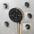 thumbnail image 4 of Gold BS144 Bath Rainfall Spray Hand Shower Head Universal Shower Head, 4 of 5