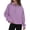 Purple -AN20, variant on Dwellite Womens Sweatshirts Half Zip Cropped Pullover Quarter Zipper Fall Hoodies 2026 Fall Winter with Pockets Hot Pink 2XL