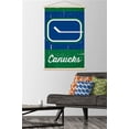 thumbnail image 2 of NHL Vancouver Canucks - Retro Logo 13 Wall Poster with Wooden Magnetic Frame, 22.375" x 34", 2 of 3