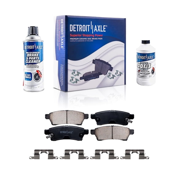 Detroit Axle - Rear Ceramic Brake Pads for 05-25 Nissan Frontier, 05-15 Xterra, 09-12 Suzuki Equator