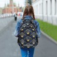 thumbnail image 6 of FORMRS Unisex Backpack Elementary School Travel Bookbag with Reflective Stripes, Elegance Art Pattern, 6 of 7