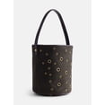 thumbnail image 3 of Free Assembly Women’s Grommet Bucket Bag, Smoky Olive, 3 of 6