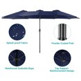 thumbnail image 3 of Sonerlic 15 x 9ft Double-Sided Patio Umbrella with Large Canopy Outdoor Table Umbrella for Garden, deck and pool,Navy Blue, 3 of 7
