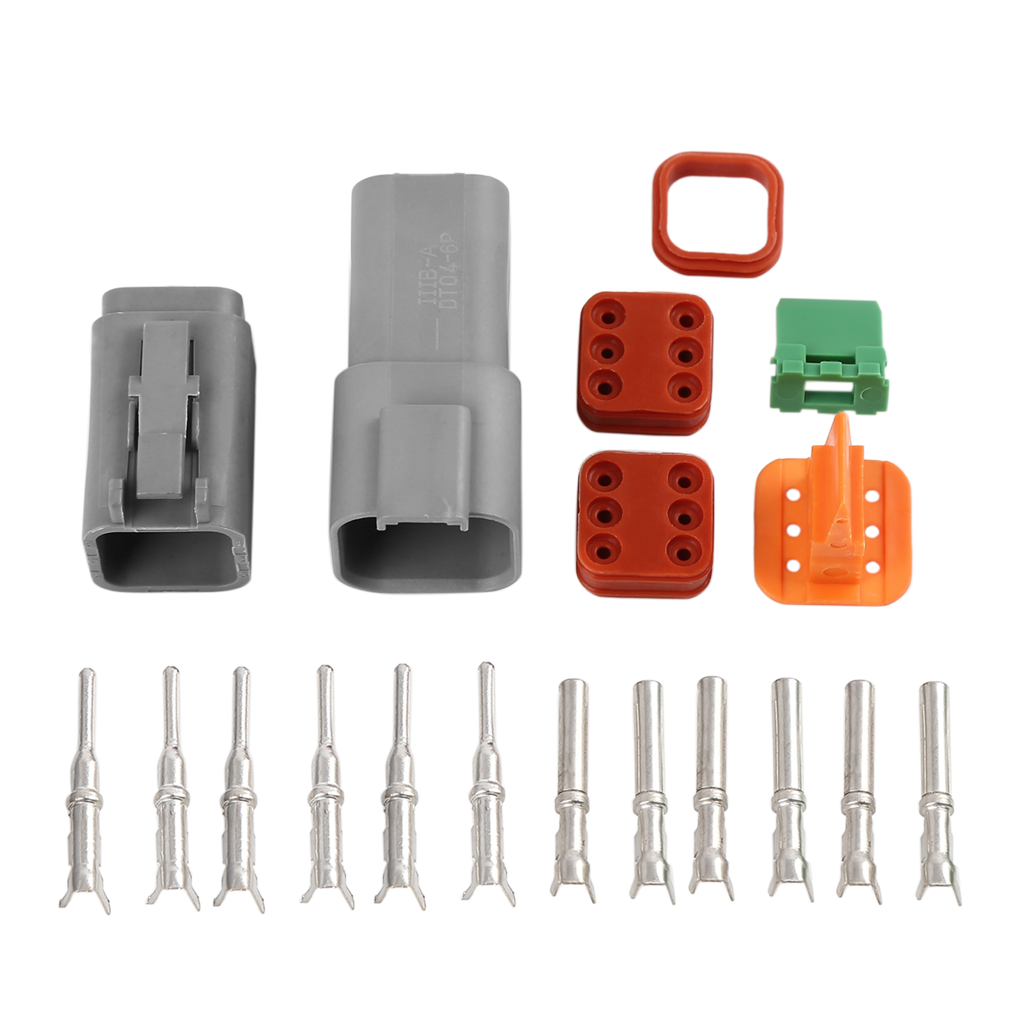 6 Pins Way Car Waterproof Electrical Connector Terminal Sockets DT046P